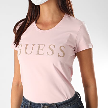 Tee Shirt Femme W0YI0L J1300 Rose Dore