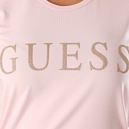 Tee Shirt Femme W0YI0L J1300 Rose Dore