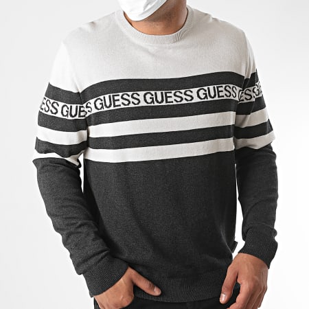Guess - Pull A Rayures M0YR45-Z2NN0 Gris