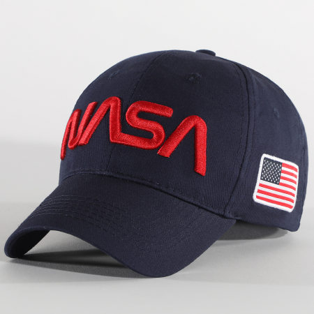 NASA - Casquette Worm Logo Bleu Marine