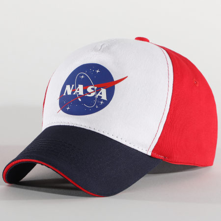 NASA - Casquette Insignia Tricolore Rouge Blanc Bleu Marine
