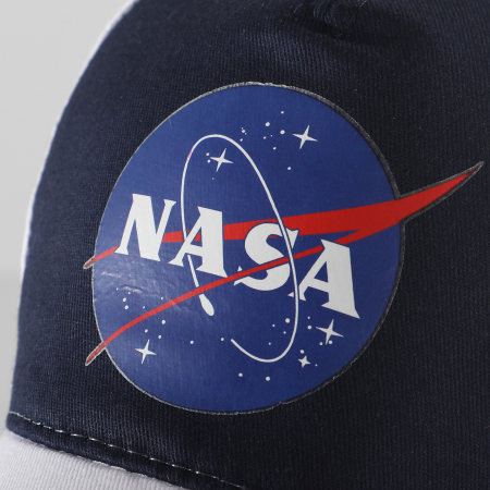 NASA - Casquette Insignia Tricolore Blanc Bleu Marine