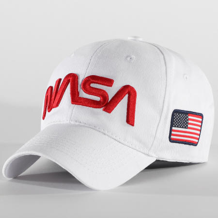 NASA - Casquette Worm Logo Blanc