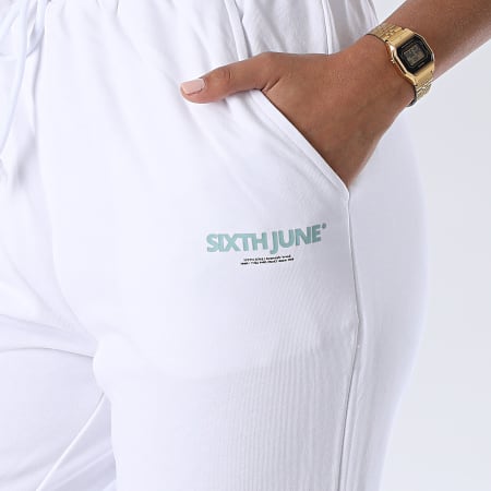 Sixth June - Pantalon Jogging Femme W4258KPA Blanc