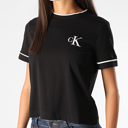 Calvin Klein - Tee Shirt CK Embroidery Tippin 4139 Noir