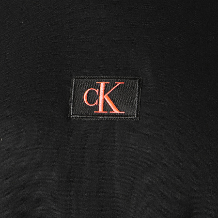 Calvin Klein - Sweat Crewneck Femme CK Badge Interlock 4208 Noir