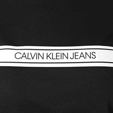 Calvin Klein - Tee Shirt Femme Modern Stripe Slim 4237 Noir