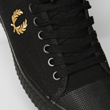 Fred Perry - Baskets Hughes Low Canvas B8108 Black Champagne