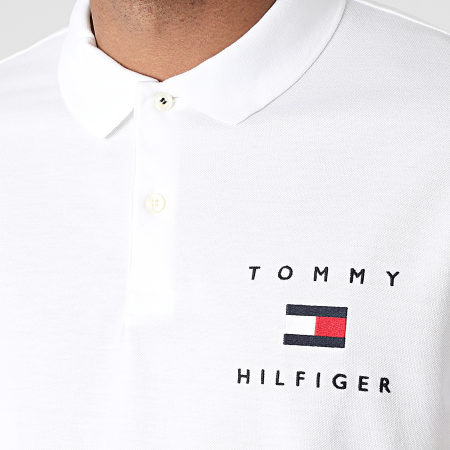 Tommy Hilfiger - Polo Manches Courtes Tommy Flag 4152 Blanc