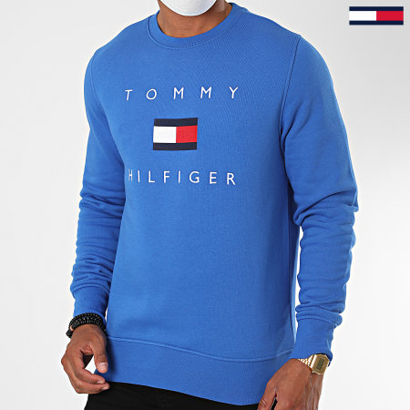 Tommy Hilfiger - Sweat Crewneck Tommy Flag 4204 Bleu Roi