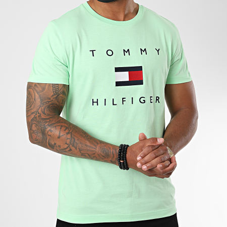 Tommy Hilfiger - Tee Shirt Tommy Flag 4313 Vert