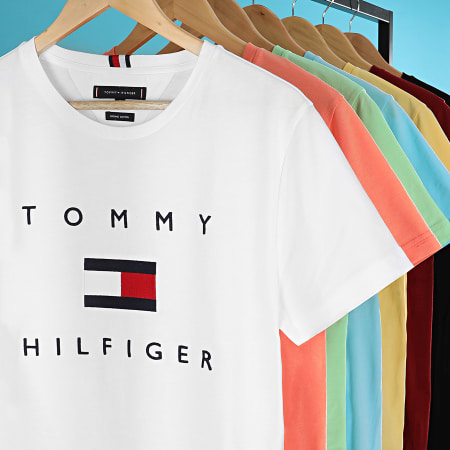 Tommy Hilfiger - Tee Shirt Tommy Flag 4313 Bordeaux