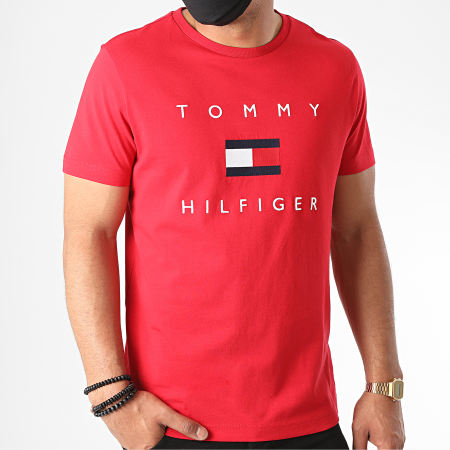 Tommy Hilfiger - Tee Shirt Tommy Flag 4313 Rouge