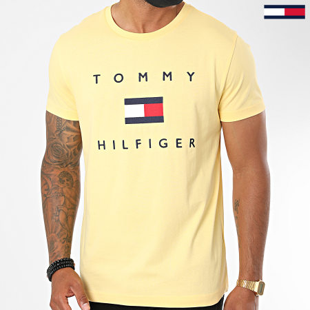 Tommy Hilfiger - Tee Shirt Tommy Flag 4313 Jaune