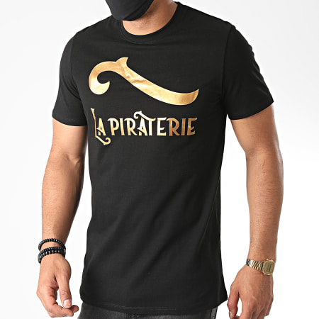 La Piraterie - Tee Shirt Outlaw Noir Doré