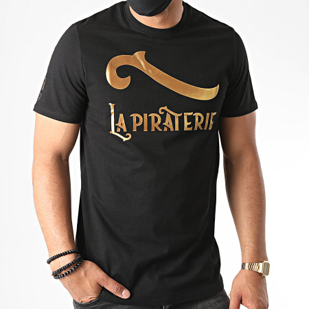 La Piraterie - Tee Shirt Outlaw Noir Doré