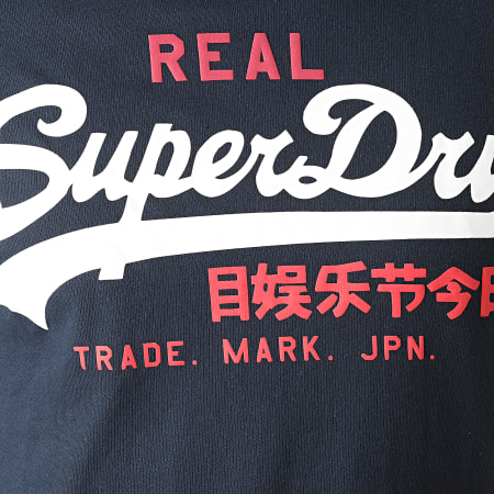 Superdry - Tee Shirt Vintage Logo Tri M10036NS Bleu Marine