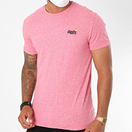 Superdry - Tee Shirt OL Vintage Embroidery M1010119A Rose Chiné