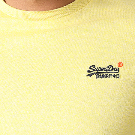 Superdry - Tee Shirt OL Vintage Embroidery M1010119A Jaune Chiné