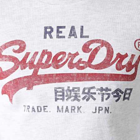 Superdry - Tee Shirt Manches Longues VL Premium Goods M6010074A Gris Chiné
