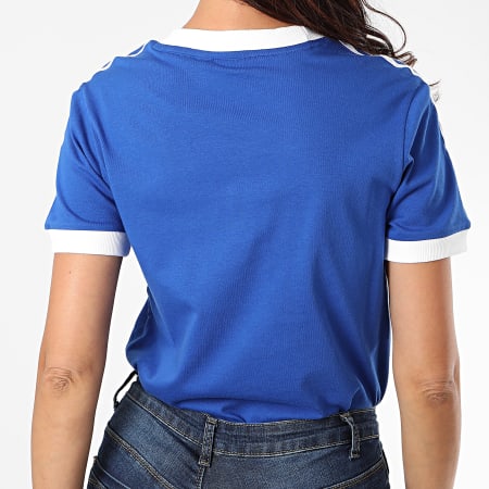 Adidas Originals - Tee Shirt Femme A Bandes 3 Stripes GD2442 Bleu Roi