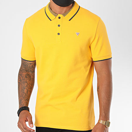 Guess - Polo Manches Courtes M0YP60 Jaune Moutarde