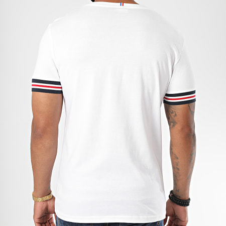 Le Coq Sportif - Tee Shirt Tricolore Ashe N1 1911836 Blanc