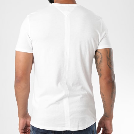 Tommy Jeans - Tee Shirt Essential Jaspe 4792 Blanc