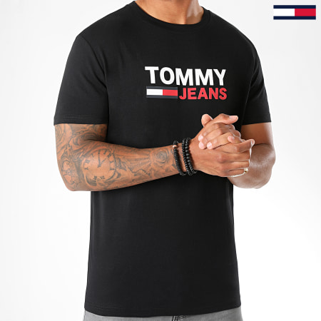 Tommy Jeans - Tee Shirt Corp Logo 7843 Noir
