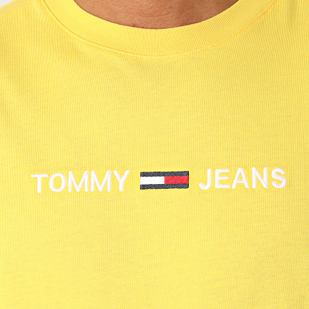 Tommy Jeans - Tee Shirt Straight Logo 8472 Jaune