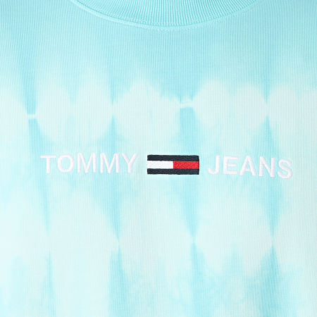 Tommy Jeans - Sweat Crewneck Tie Dye 8473 Bleu Clair