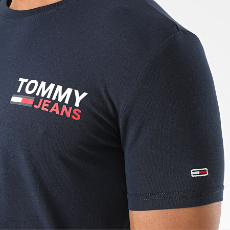 Tommy Jeans - Tee Shirt Stretch 8702 Bleu Marine