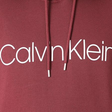 Calvin Klein - Sweat Capuche Cotton Logo 3664 Bordeaux