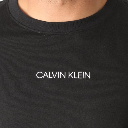 Calvin Klein - Tee Shirt Manches Longues Liquid Logo 5646 Noir