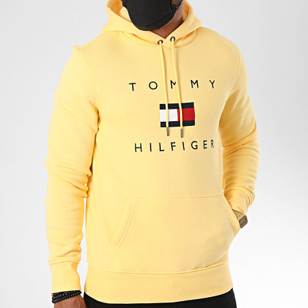 Tommy Hilfiger - Sweat Capuche Tommy Flag 4203 Jaune