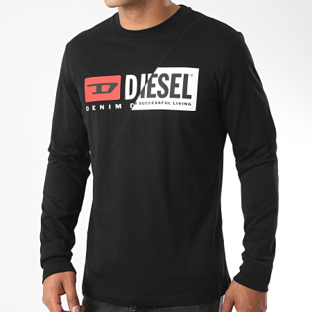 Diesel - Tee Shirt Manches Longues Diego Cuty A00351-0091A Noir