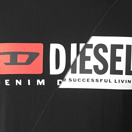 Diesel - Tee Shirt Manches Longues Diego Cuty A00351-0091A Noir