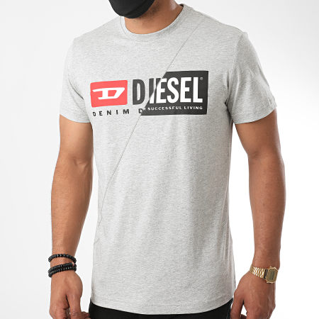 Diesel - Tee Shirt Diego Cuty 00SDP1-0091A Gris Chiné