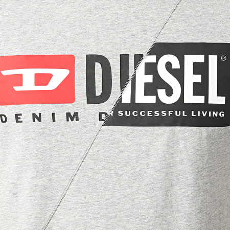 Diesel - Tee Shirt Diego Cuty 00SDP1-0091A Gris Chiné