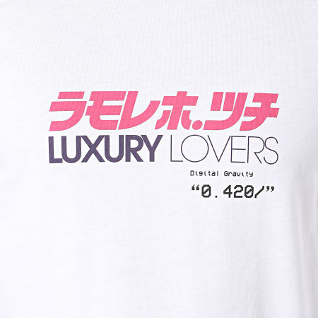 Luxury Lovers - Maglietta Palm California Bianco