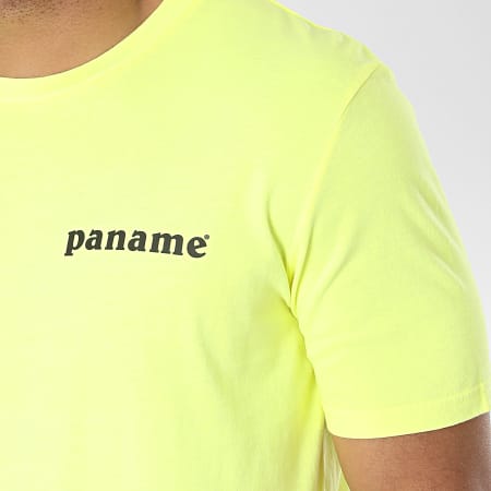 Luxury Lovers - Tee Shirt Paname Back Jaune Fluo