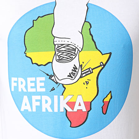 Y et W - Tee Shirt Free Afrika Blanc