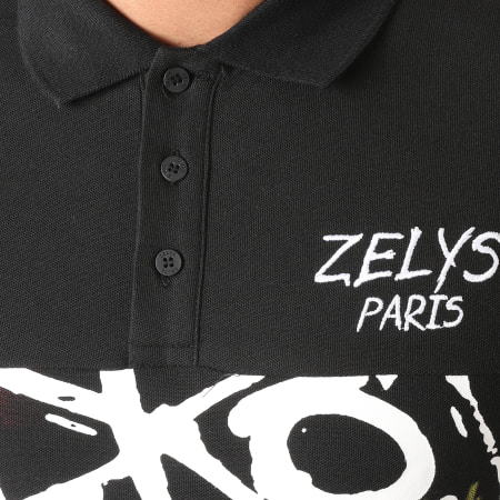 Zelys Paris - Polo Manches Courtes Gravity Noir