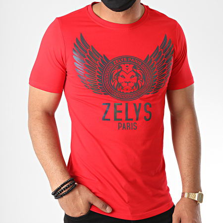 Zelys Paris - Tee Shirt Réfléchissant Iridescent Ngels Rouge