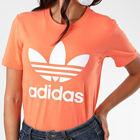 Adidas Originals - Tee Shirt Femme Trefoil FM3295 Orange