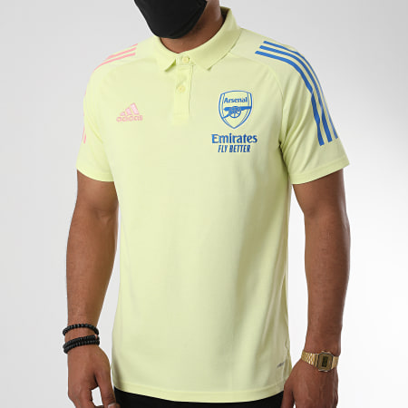 Adidas Sportswear - Polo Manches Courtes A Bandes Arsenal FC FM6153 Jaune