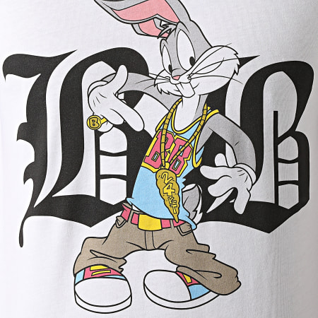 Looney Tunes - Maglietta Typo Bugs Bianco