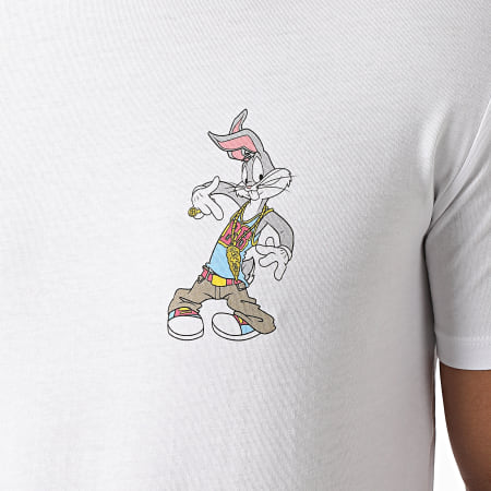Looney Tunes - Tee Shirt Typo Bugs Back Blanc