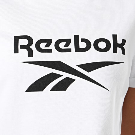 Reebok - Tee Shirt Crop Femme Classic F Big Logo FT8177 Blanc