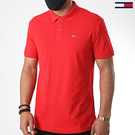 Tommy Jeans - Polo Manches Courtes Classics Solid 7196 Rouge